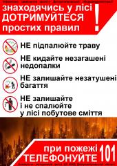 Кам’янчанам нагадують правила поводження з вогнем під час перебування у лісі